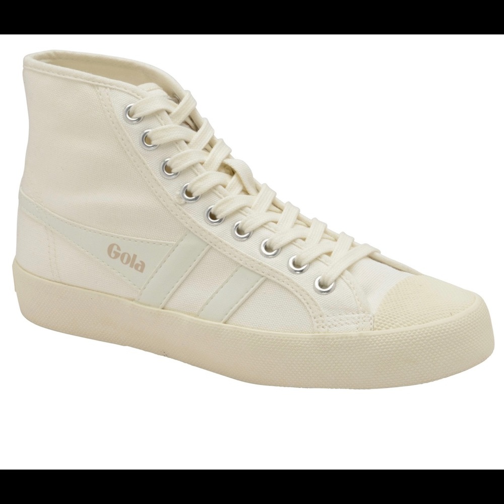 Gola high top white tennis shoes